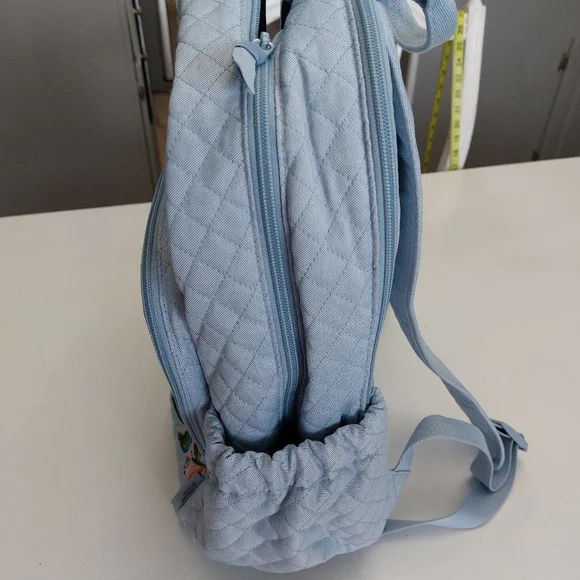 Vera Bradley Campus Backpack Sea Air Floral Embroidered Denim NWT - Picture 5 of 6